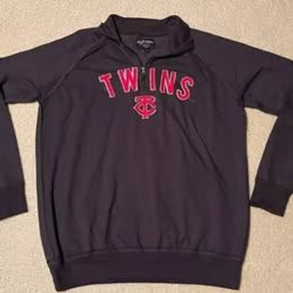 Wright & Ditson Makers Minnesota Twins 1/4 Zip Pullover Sweatshirt Men XL